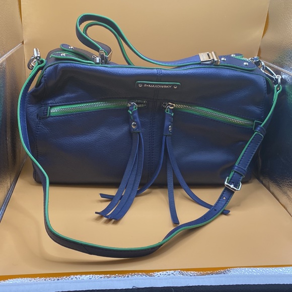 B Makowsky navy NWOT handbag - Picture 9 of 9